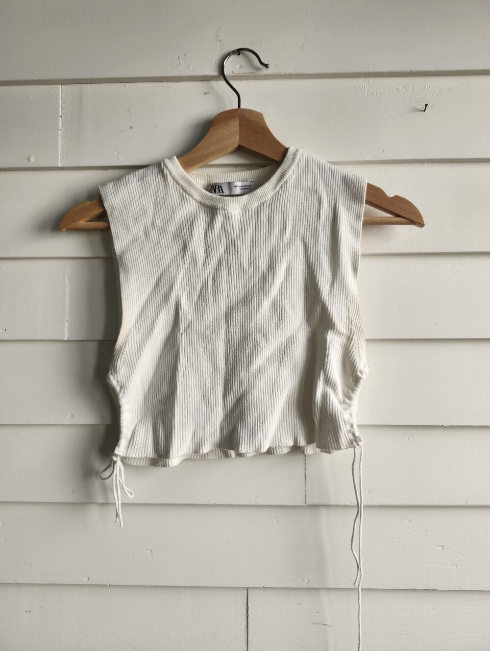 cotton blend cropped top